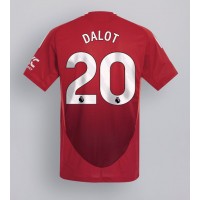 Camiseta Manchester United Diogo Dalot #20 Primera Equipación 2024-25 manga corta